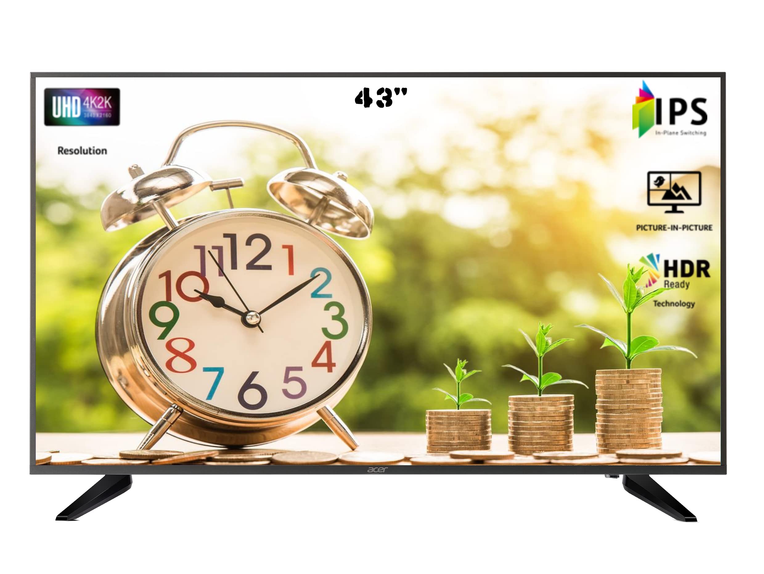 【チョ•マテヨ】Acer 43インチ4K LCDモニター DM431K Acer Dm431K 43 Inch Ips 4K2K Monitor With 3840X2160 Resolution - 1